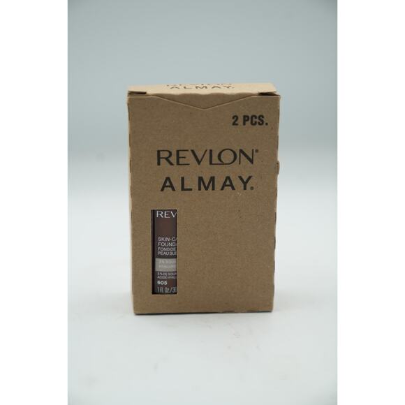 Revlon Illuminance Skin-Caring Foundation 605 + 501 1oz Duo Pack 5% Squalane - Picture 3 of 12